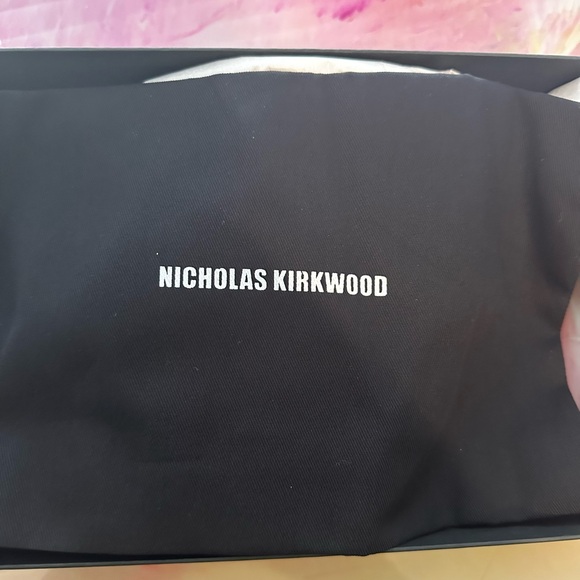 NICHOLAS KIRKWOOD Pink Twist Tie Leather Mule - Picture 13 of 14